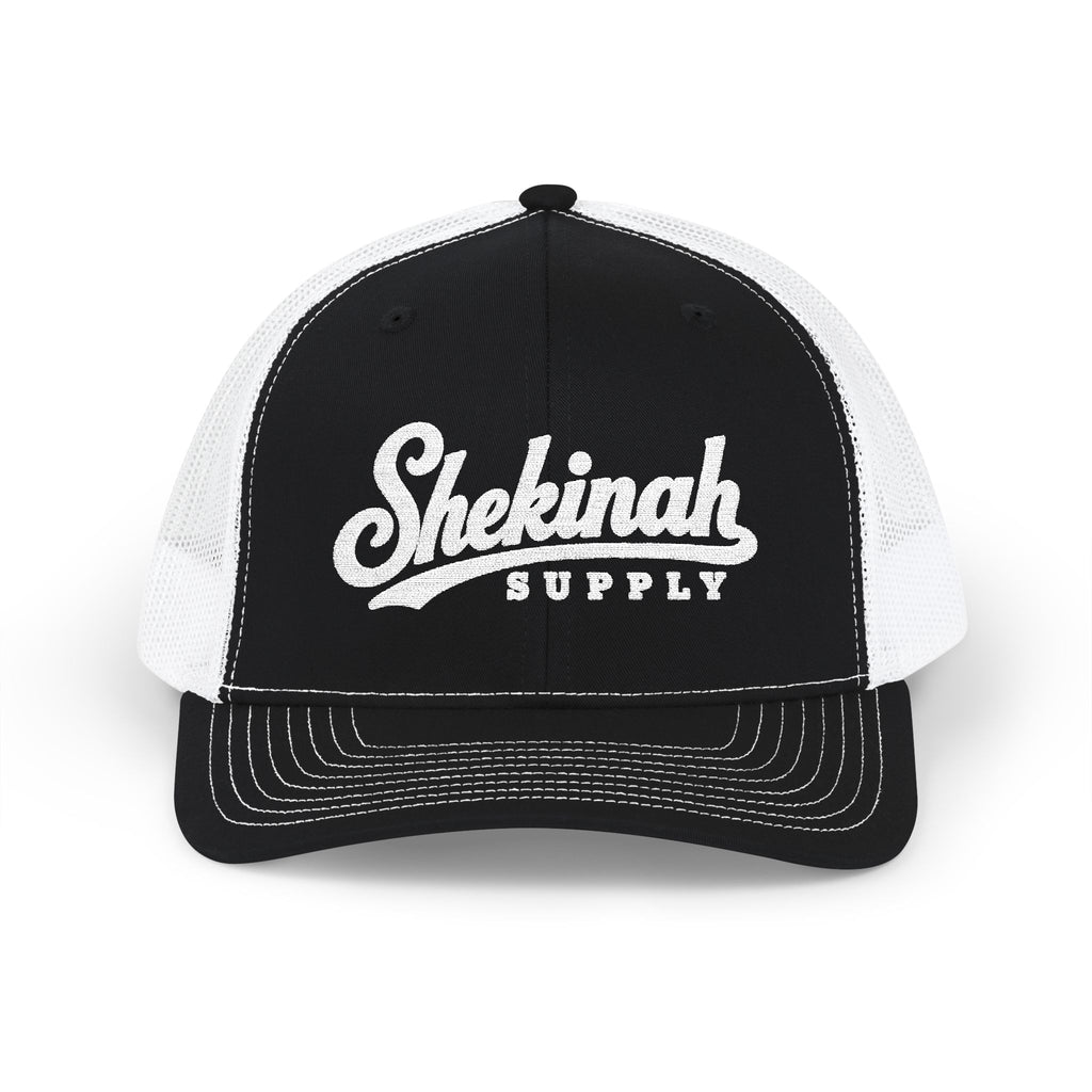 Shekinah Supply Trucker Cap – Vintage Script Snapback Hat
